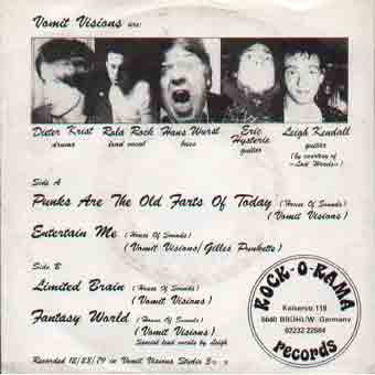 Vomit Visions ~ Punks Are The Old Farts Of Today (Vinyl) - Djungel & Jazz