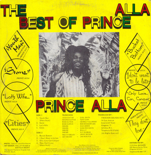 Prince Alla : The Best Of Prince Alla (LP, Album)