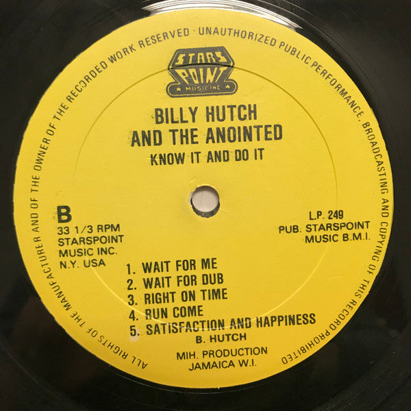 Bill Hutchinson (2) & The Anointed (2) : Know It And Do It (LP, Album)