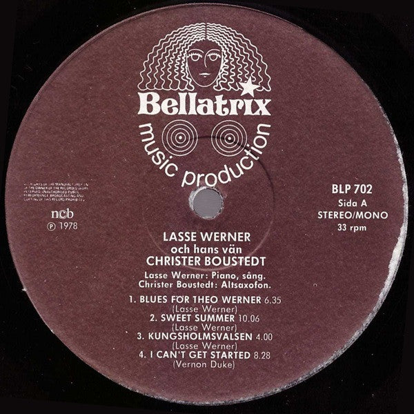 Lars Werner Och Hans Vän Christer Boustedt ~ Lasse Werner Och Hans Vän Christer Boustedt (Vinyl) - Djungel & Jazz