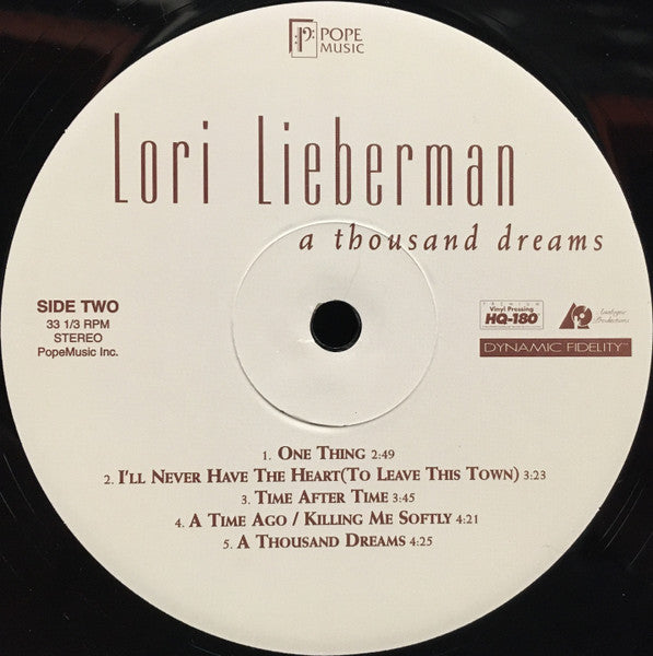 Lori Lieberman ~ A Thousand Dreams (Vinyl) - Djungel & Jazz