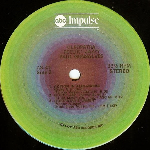 Paul Gonsalves ~ Cleopatra Feelin' Jazzy (Vinyl) - Djungel & Jazz