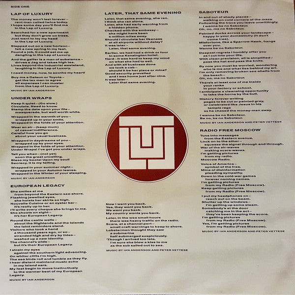 Jethro Tull ~ Under Wraps (Vinyl) - Djungel & Jazz