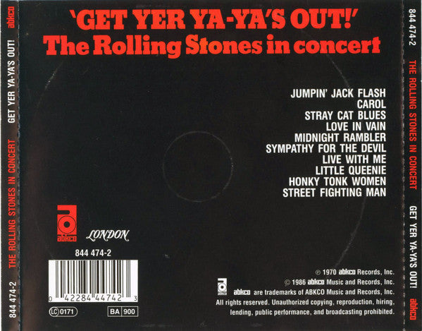 The Rolling Stones ~ Get Yer Ya-Ya's Out! (The Rolling Stones In Concert) (Vinyl) - Djungel & Jazz