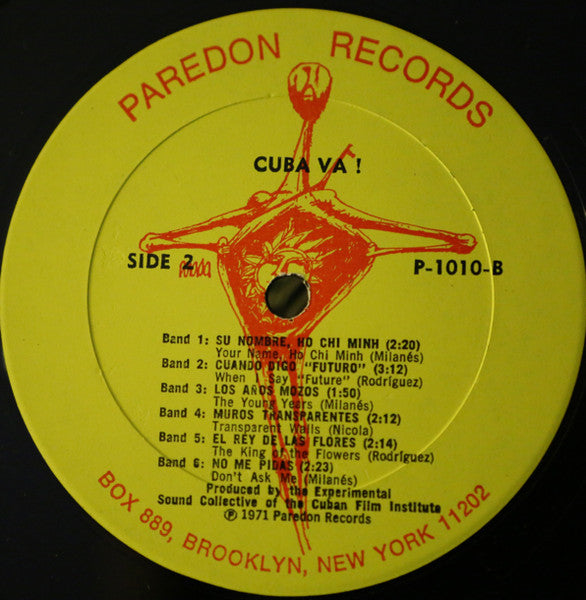Grupo De Experimentación Sonora Del ICAIC ~ Cuba Va! Songs Of The New Generation Of Revolutionary Cuba (Vinyl) - Djungel & Jazz