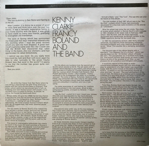 Kenny Clarke Francy Boland And The Band* : Live At Ronnie's ; Album 2 ; Rue Chaptal (LP, Album, Gat)