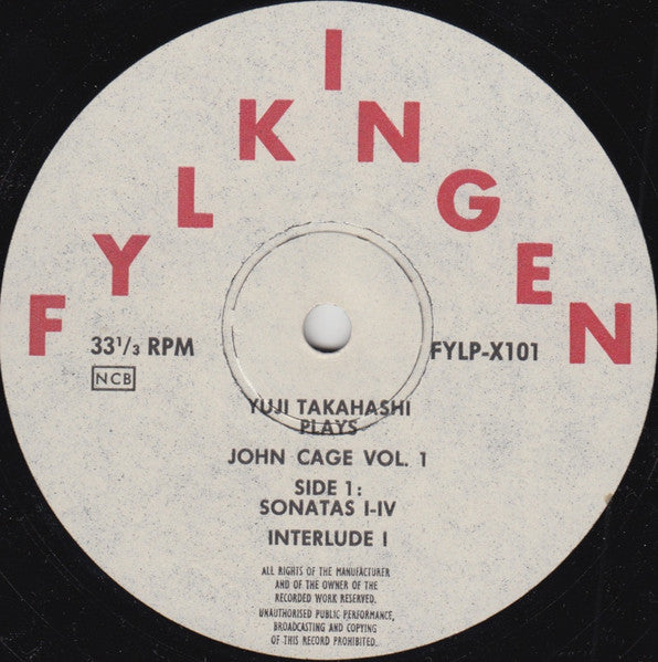Yuji Takahashi Plays John Cage ~ Sonatas And Interludes Vol. 1 (Vinyl) - Djungel & Jazz