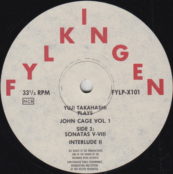 Yuji Takahashi Plays John Cage ~ Sonatas And Interludes Vol. 1 (Vinyl) - Djungel & Jazz