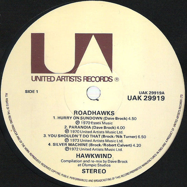 Hawkwind ~ Roadhawks (Vinyl) - Djungel & Jazz