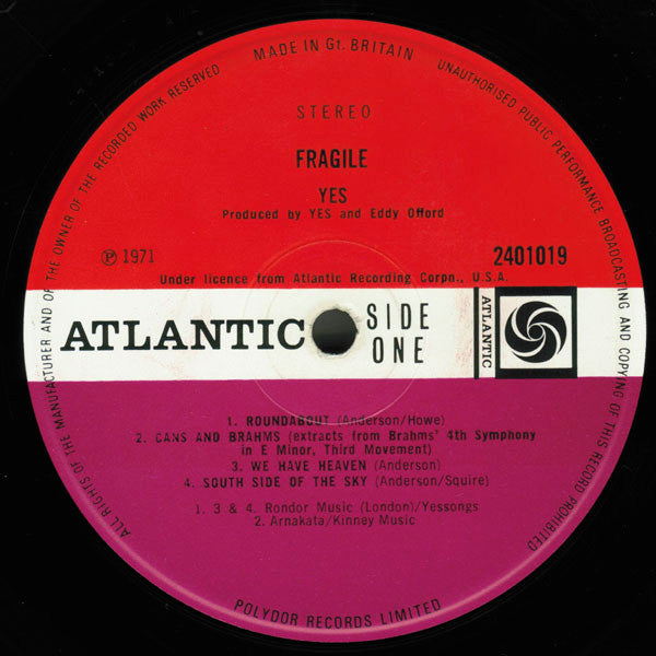 Yes : Fragile (LP, Album)