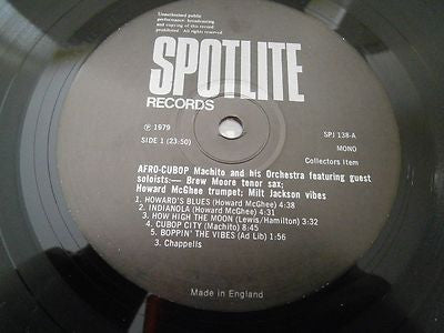 Machito And His Orchestra Featuring Milt Jackson, Howard McGhee, Brew Moore And Charlie Parker : Afro-Cubop (LP, Comp, Mono, Ltd)