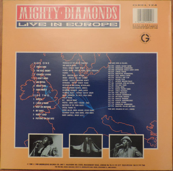 Mighty Diamonds* : Live In Europe (LP, Album)
