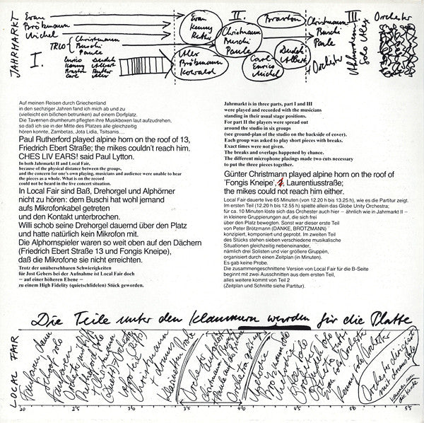 Globe Unity Orchestra : Jahrmarkt / Local Fair (LP, RP)