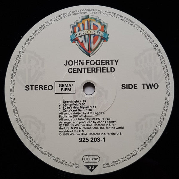 John Fogerty ~ Centerfield (Vinyl) - Djungel & Jazz