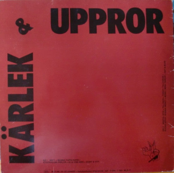 Ebba Grön : Kärlek & Uppror (LP, Album, Pin)