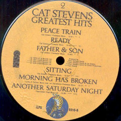 Cat Stevens ~ Greatest Hits (Vinyl) - Djungel & Jazz