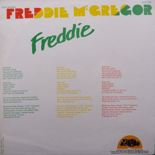 Freddie McGregor : Freddie (LP, Album, RE)