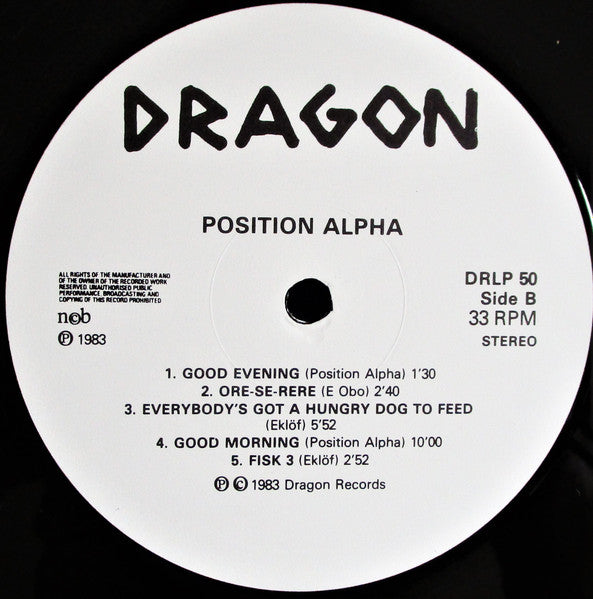 Position Alpha : Don't Bring Your Dog! (LP, Album)