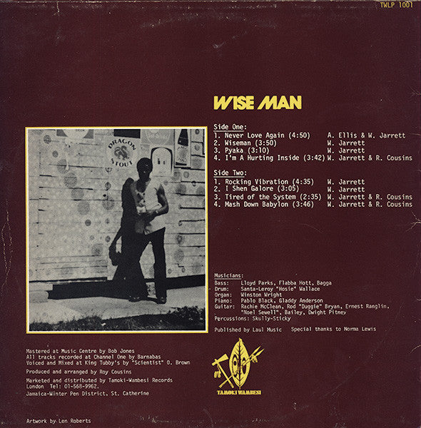 Winston Jarrett : Wise Man (LP, Album)