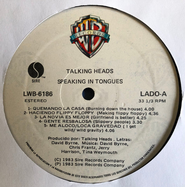 Talking Heads ~ Speaking In Tongues (Vinyl) - Djungel & Jazz