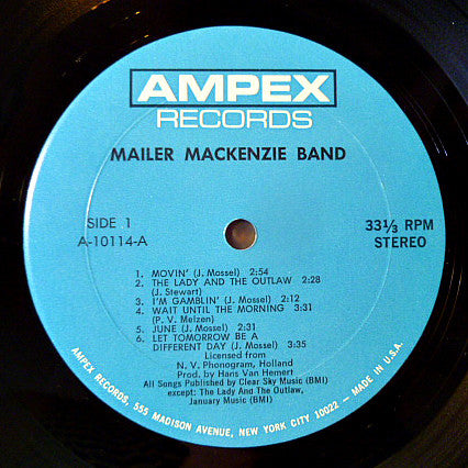 Mailer MacKenzie Band ~ Mailer MacKenzie Band (Vinyl) - Djungel & Jazz