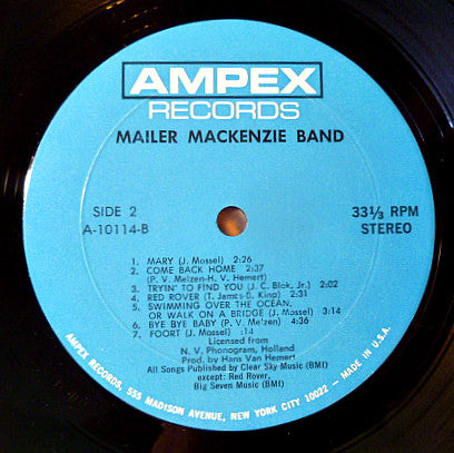 Mailer MacKenzie Band ~ Mailer MacKenzie Band (Vinyl) - Djungel & Jazz