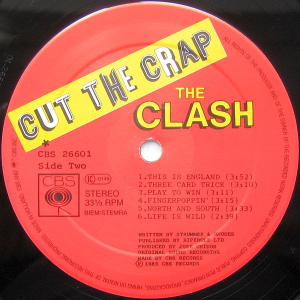 The Clash ~ Cut The Crap (Vinyl) - Djungel & Jazz