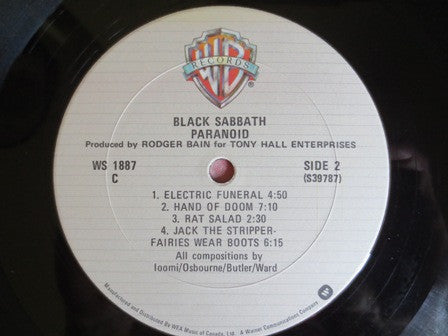 Black Sabbath ~ Paranoid (Vinyl) - Djungel & Jazz