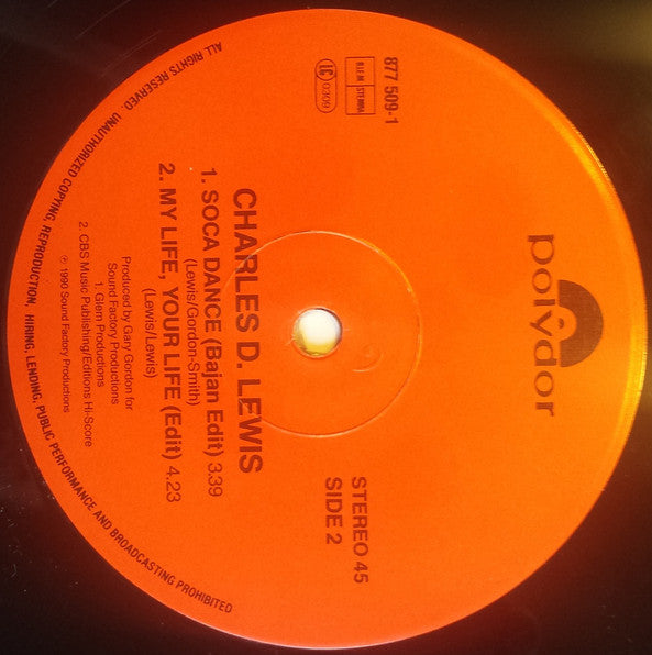 Charles D. Lewis ~ Soca Dance (Vinyl) - Djungel & Jazz