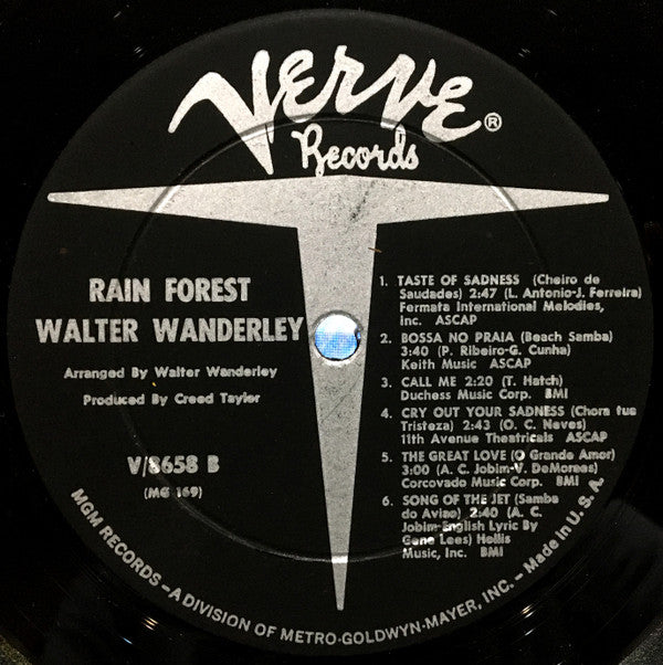 Walter Wanderley ~ Rain Forest (Vinyl) - Djungel & Jazz