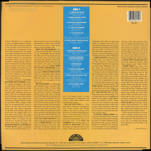 Various ~ Chicago Breakdown (Vinyl) - Djungel & Jazz