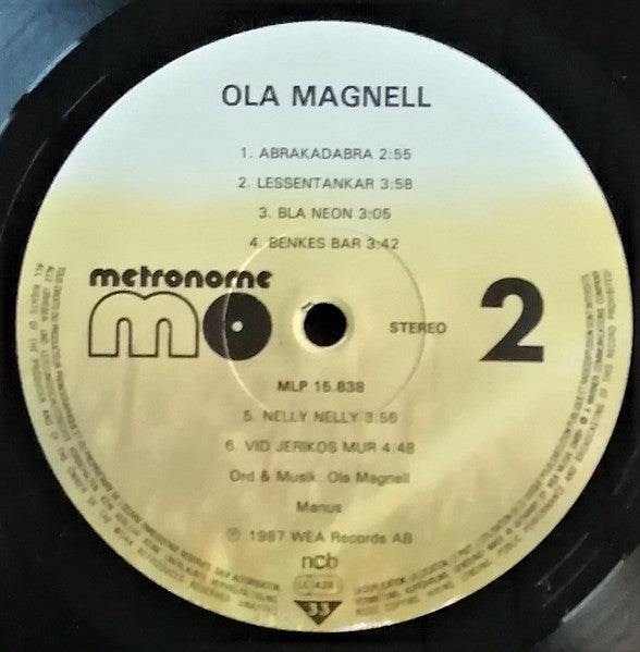 Ola Magnell ~ Blå Neon (Vinyl) - Djungel & Jazz