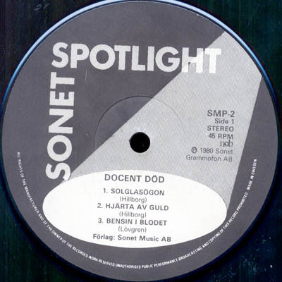 Docent Död ~ Docent Död (Vinyl) - Djungel & Jazz