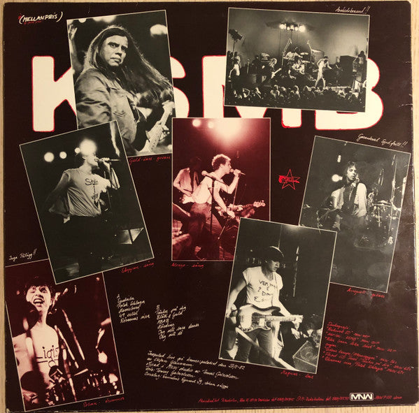 KSMB : Live - De' E' För Mycke' (LP, Album)