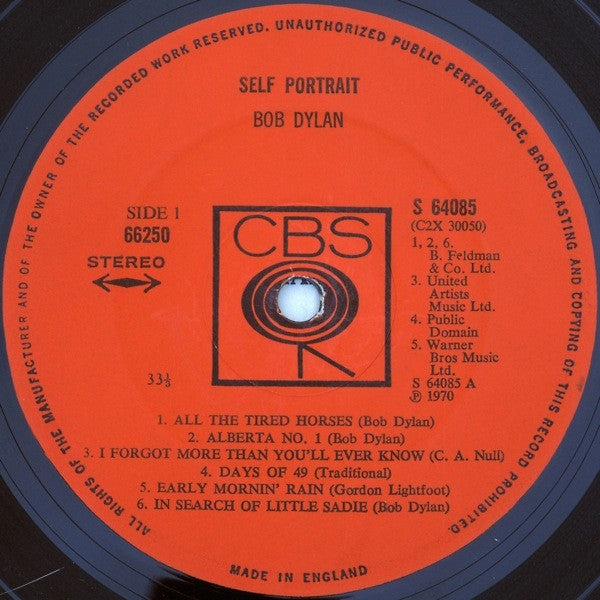 Bob Dylan ~ Self Portrait (Vinyl) - Djungel & Jazz