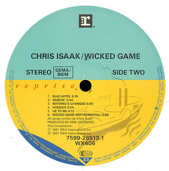 Chris Isaak ~ Wicked Game (Vinyl) - Djungel & Jazz