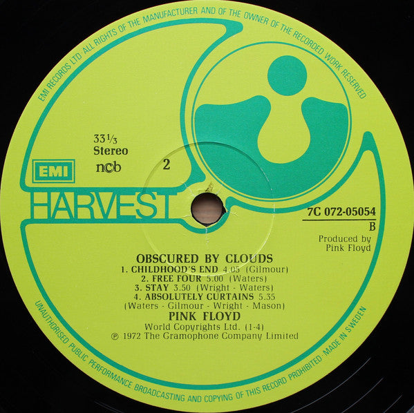 Pink Floyd ~ Obscured By Clouds (Vinyl) - Djungel & Jazz