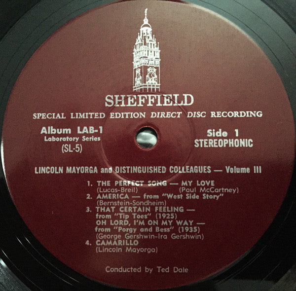 Lincoln Mayorga ~ Lincoln Mayorga & Distinguished Colleagues - Volume III (Vinyl) - Djungel & Jazz