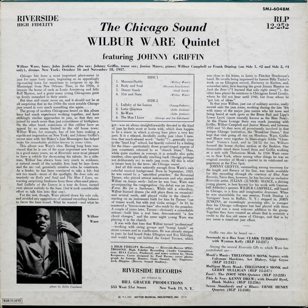 Wilbur Ware Quintet Featuring Johnny Griffin ~ The Chicago Sound (Vinyl) - Djungel & Jazz