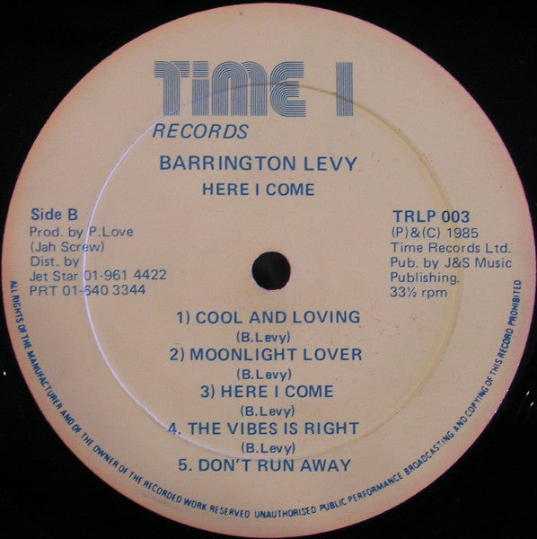 Barrington Levy : Here I Come (LP, Album)