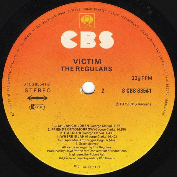 Reggae Regular : Victim (LP, Album + 12", Single + Album, Gat)
