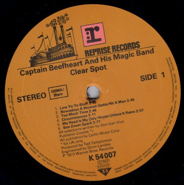 Captain Beefheart And The Magic Band ~ Clear Spot (Vinyl) - Djungel & Jazz