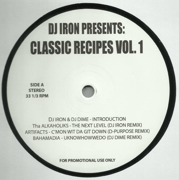 DJ Iron ~ Dj Iron Presents: 'Classic Recipes Vol.1' (Vinyl) - Djungel & Jazz