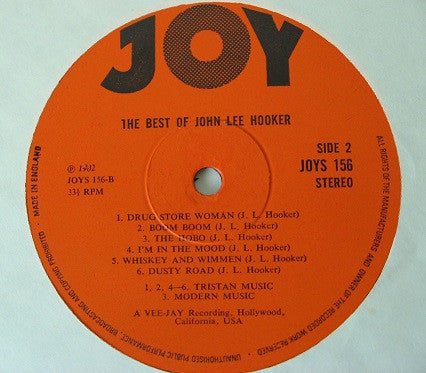 John Lee Hooker ~ The Best Of John Lee Hooker (Vinyl) - Djungel & Jazz