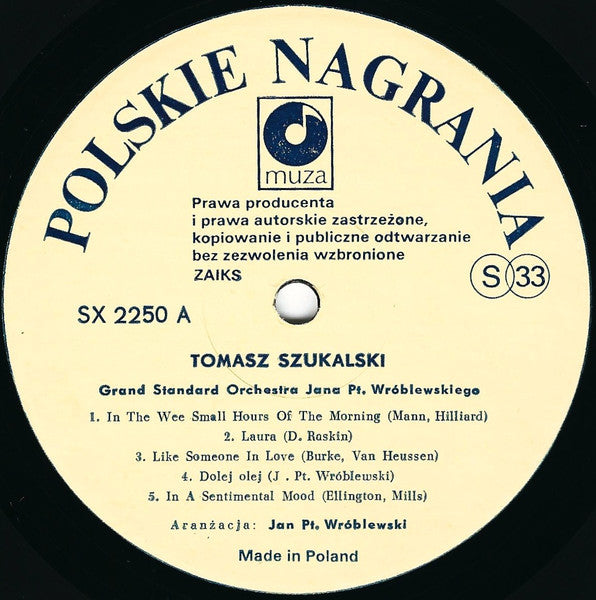 Tomasz Szukalski ~ Tina Kamila (Vinyl) - Djungel & Jazz