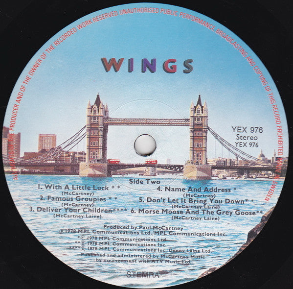 Wings ~ London Town (Vinyl) - Djungel & Jazz