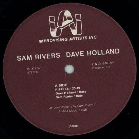 Sam Rivers / Dave Holland ~ Vol. 2 (Vinyl) - Djungel & Jazz