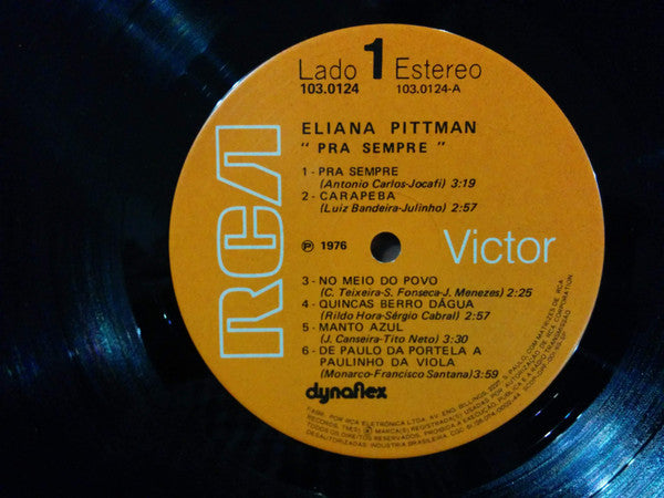 Eliana Pittman : Pra Sempre (LP, Album)