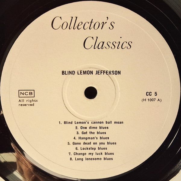 Blind Lemon Jefferson / Willard "Ramblin" Thomas ~ Blind Lemon Jefferson / Willard "Ramblin" Thomas (Vinyl) - Djungel & Jazz