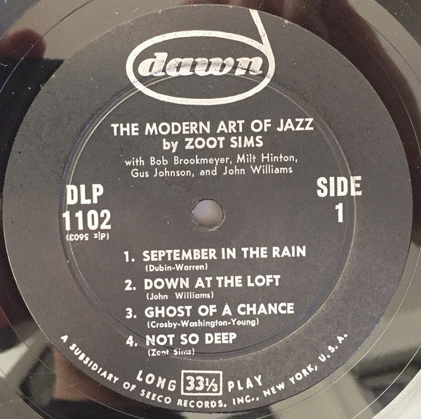 Zoot Sims ~ The Modern Art Of Jazz (Vinyl) - Djungel & Jazz